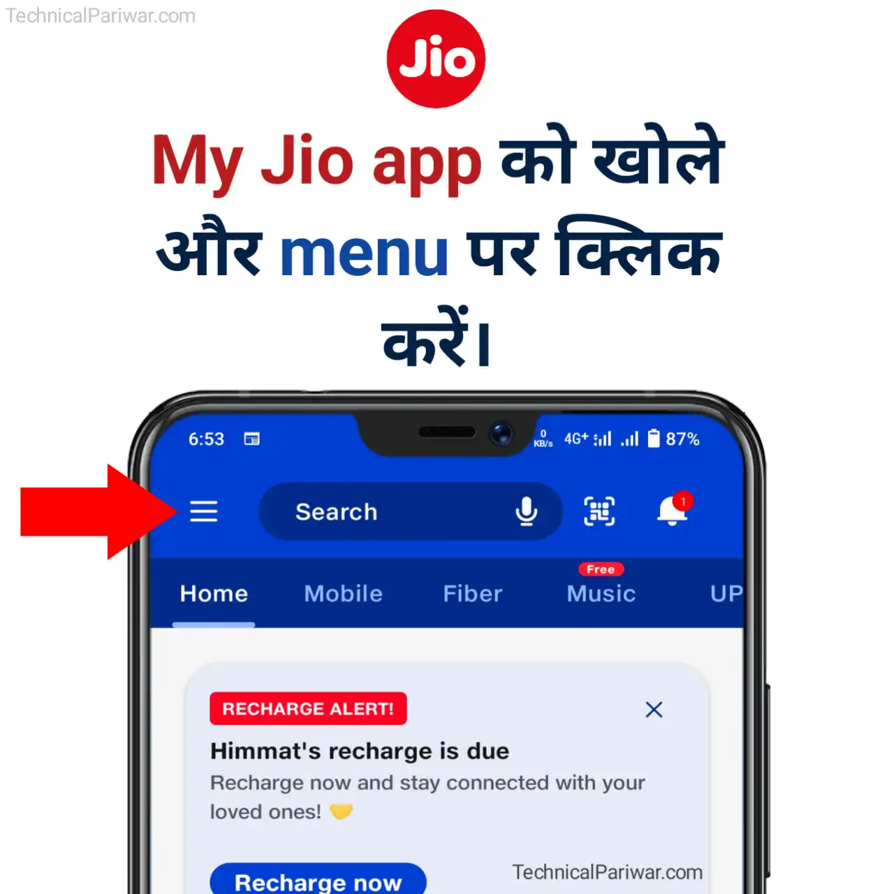 Order new number from my jio app