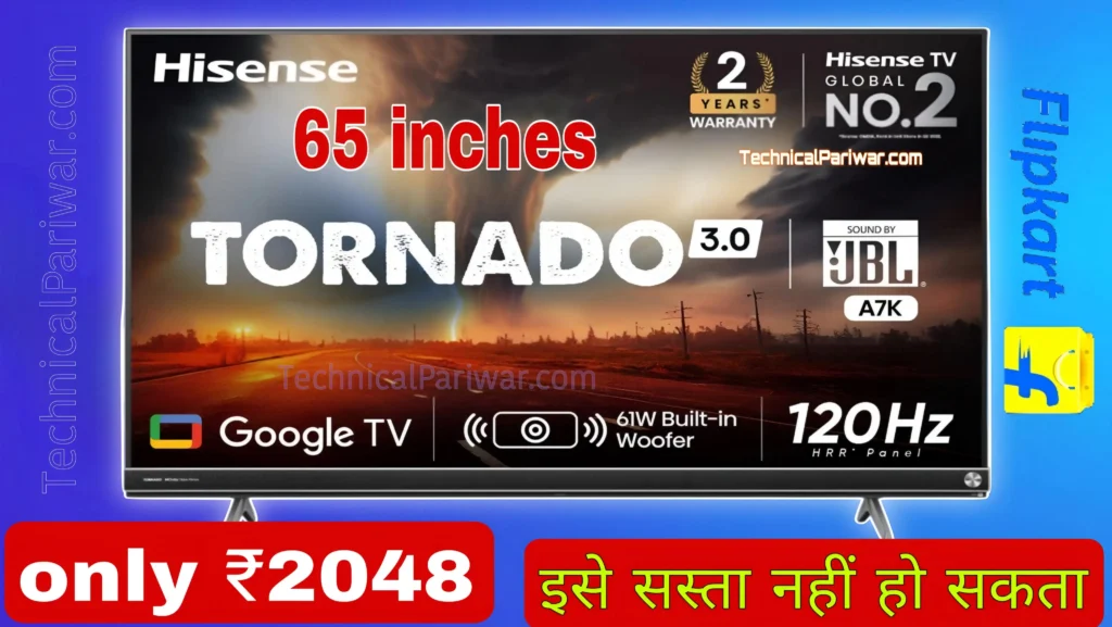 Hisense Tornado 65 inches 4k uhd smart tv 
