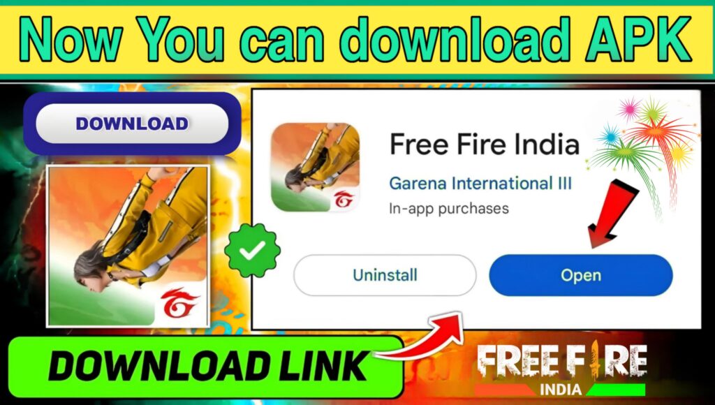 Free fire india download apk and release date 